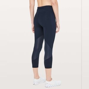 Lululemon Pace Rival Crop 22" True Navy sive 12